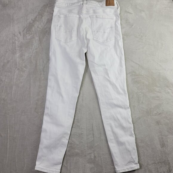 American Eagle White Hi-Rise Next Level Stretch Women's Jeggings | Size 8 Short - Picture 8 of 8